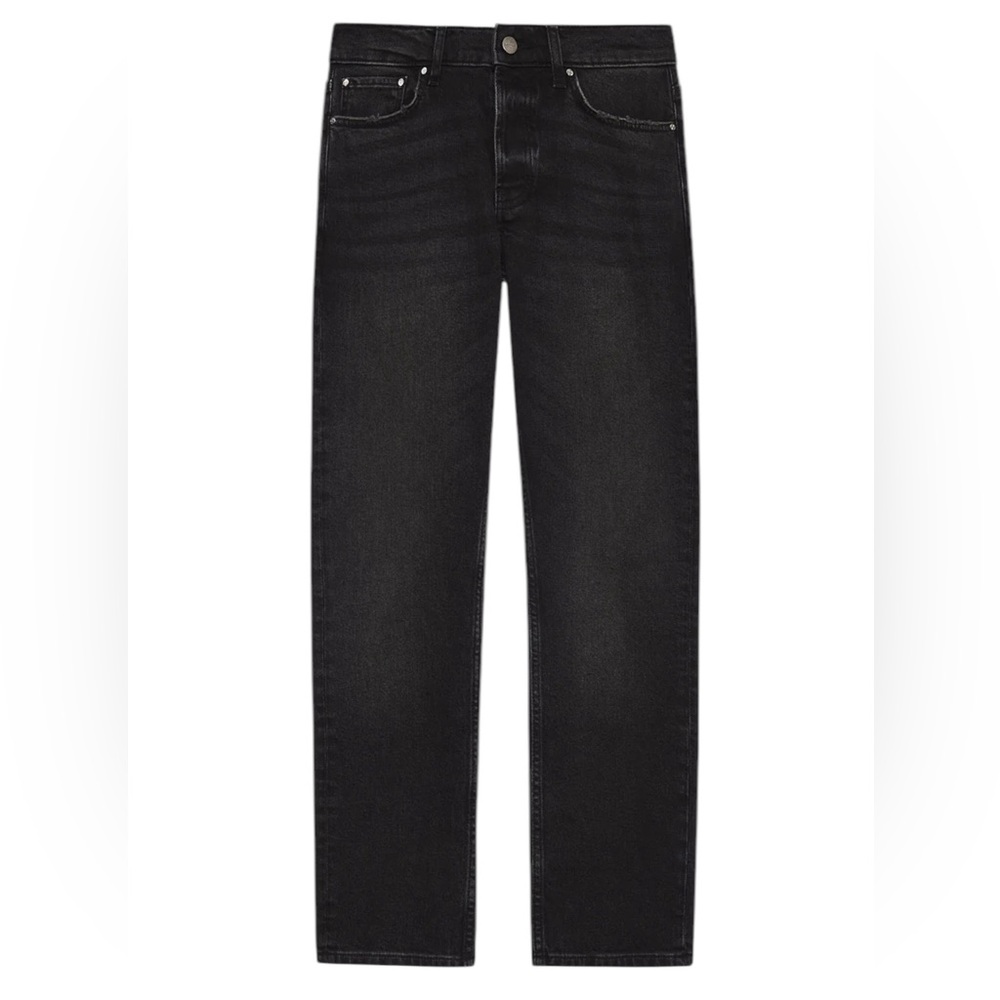 Anine Bing Black High Rise Women Jeans